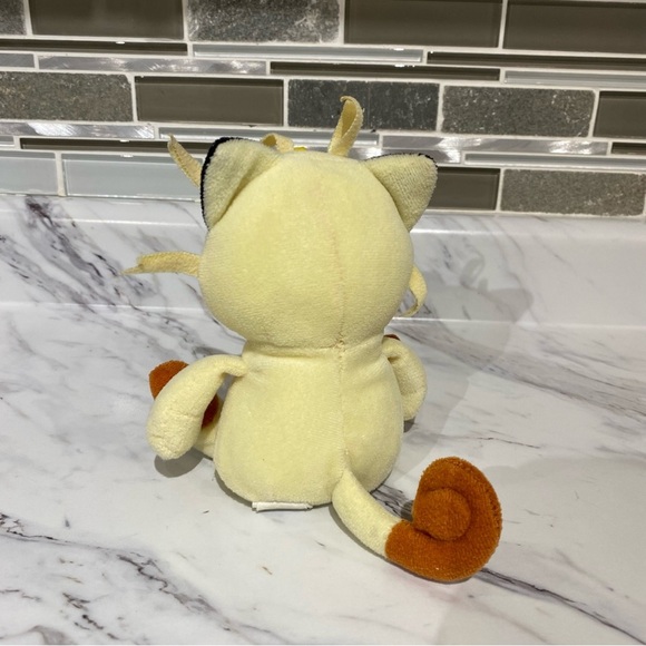 Vintage Nintendo Pokémon bean bag plushie Meowth 1998 - Picture 4 of 7